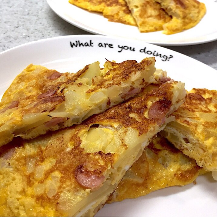 シンプル♪簡単なオープンオムレツ♪